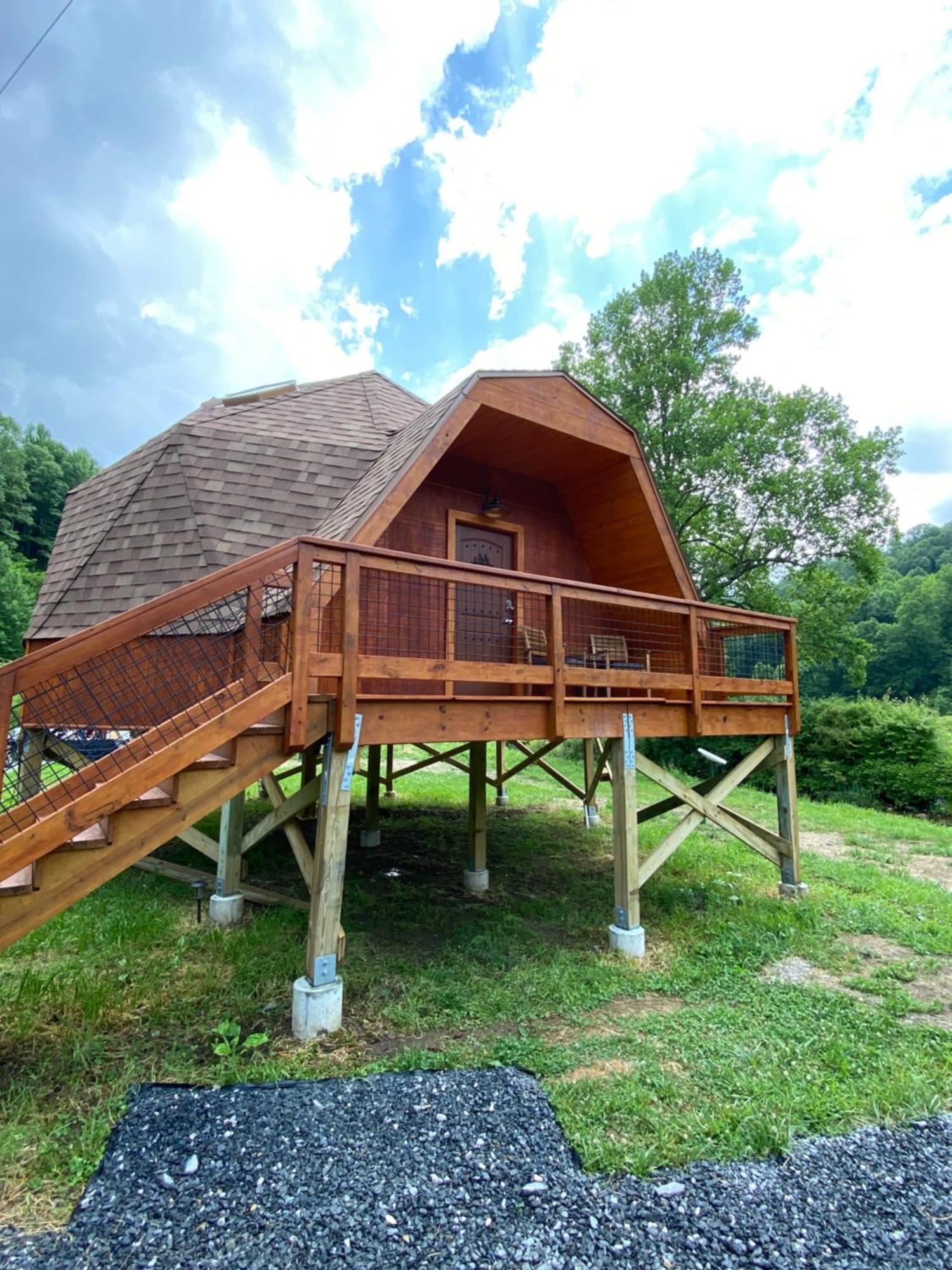 הוילה Topton Natahala Glamping Red Dome #23 מראה חיצוני תמונה
